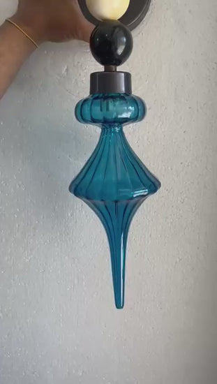 Handmade Marble Wall Sconce | Blown Glass Wall Lamp | Les Trois Pyramides
