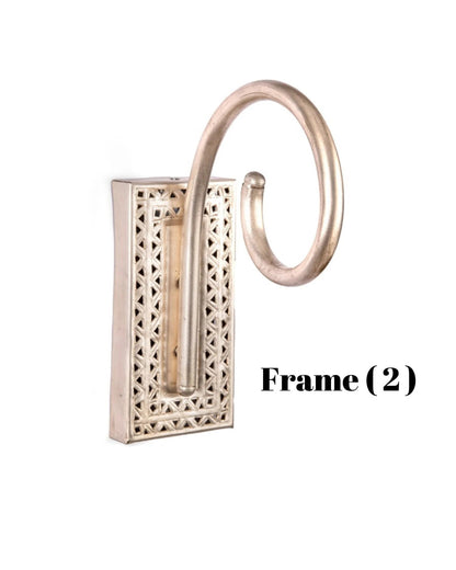 Ribbed Clear Glass Wall Sconce with Brass Arm – Handmade Wall Light | Les Trois Pyramides
