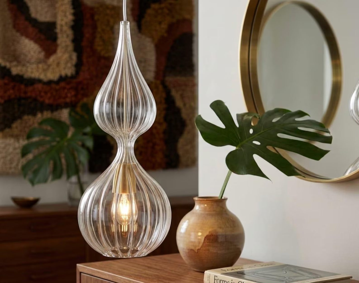 Art Deco Light Fixture - Les Trois Pyramides
