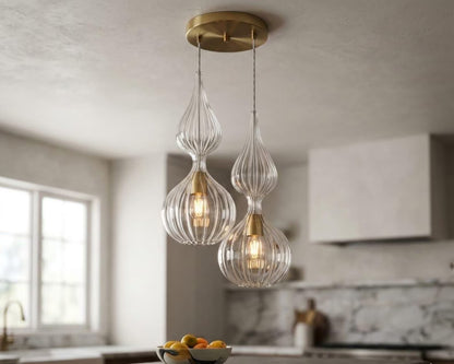 Art Deco Light Fixture - Les Trois Pyramides