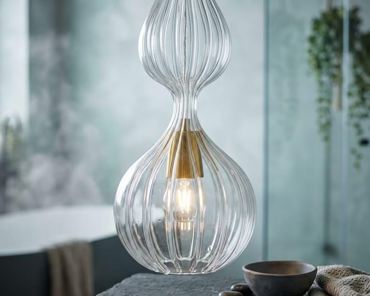 Art Deco Light Fixture - Les Trois Pyramides