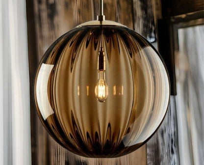 Round Modern Pendant Light - Les Trois Pyramides 