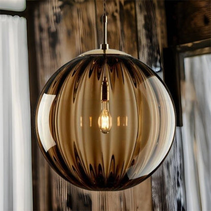 Round Modern Pendant Light - Les Trois Pyramides 