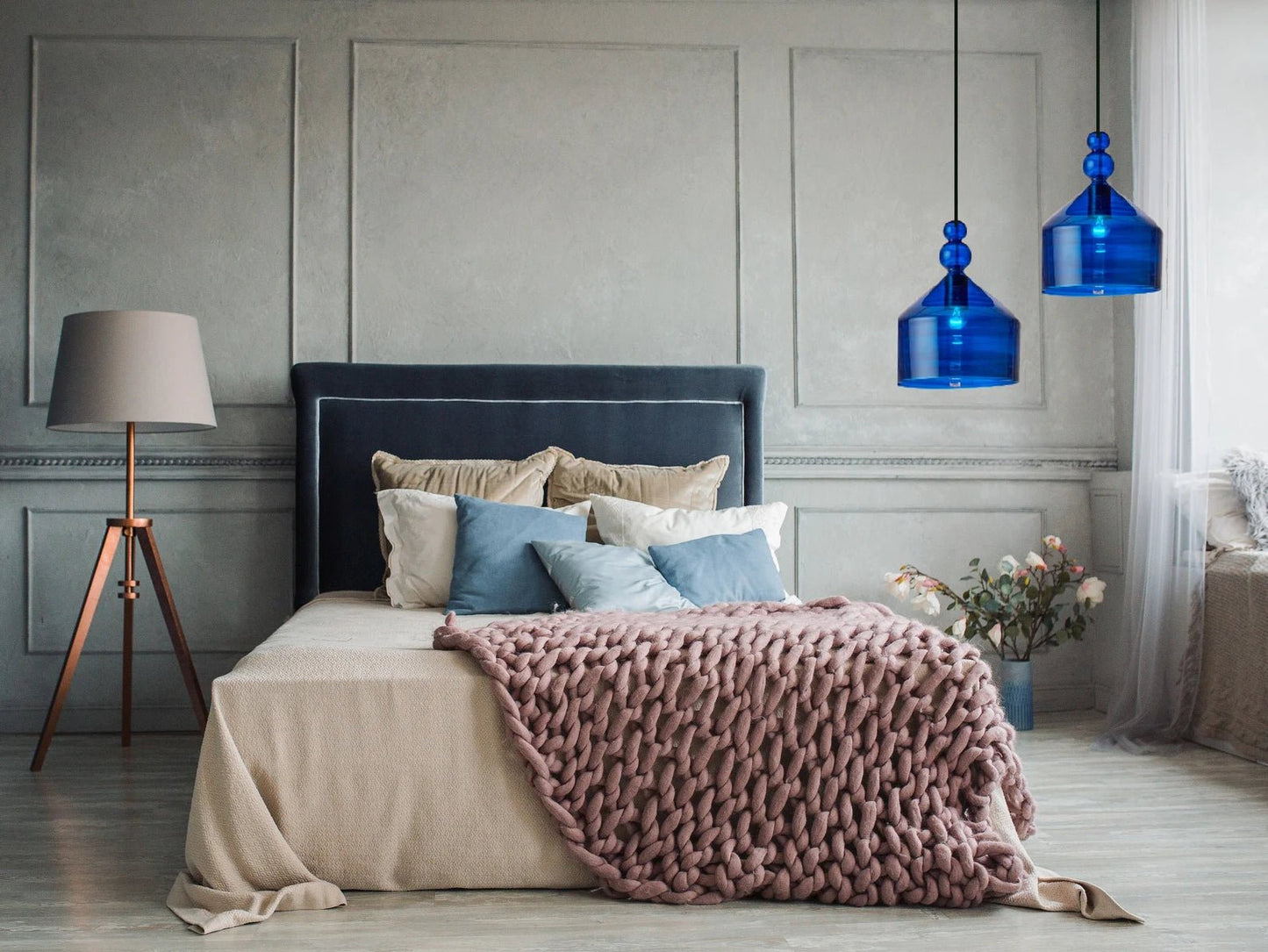 Modern blue Lights for Bedroom  - Les Trois Pyramides 