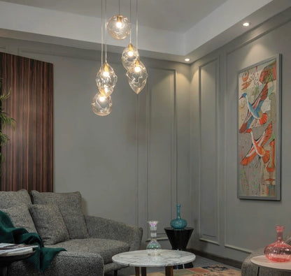 Set of 4 Seashell Modern Pendants Lights - Les Trois Pyramides 