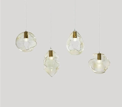 Set of 4 Seashell Modern Pendants Lights - Les Trois Pyramides 