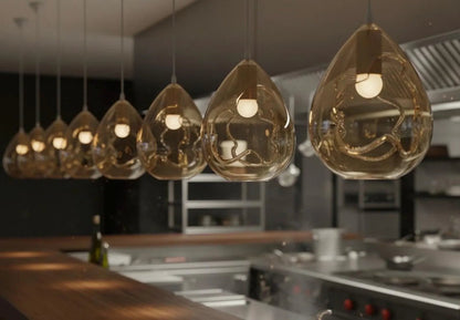 Set of 4 Seashell Modern Pendants Lights - Les Trois Pyramides 