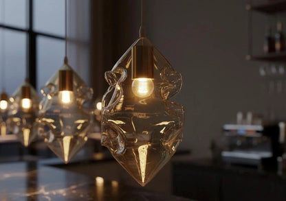 Set of 4 Seashell Modern Pendants Lights - Les Trois Pyramides 