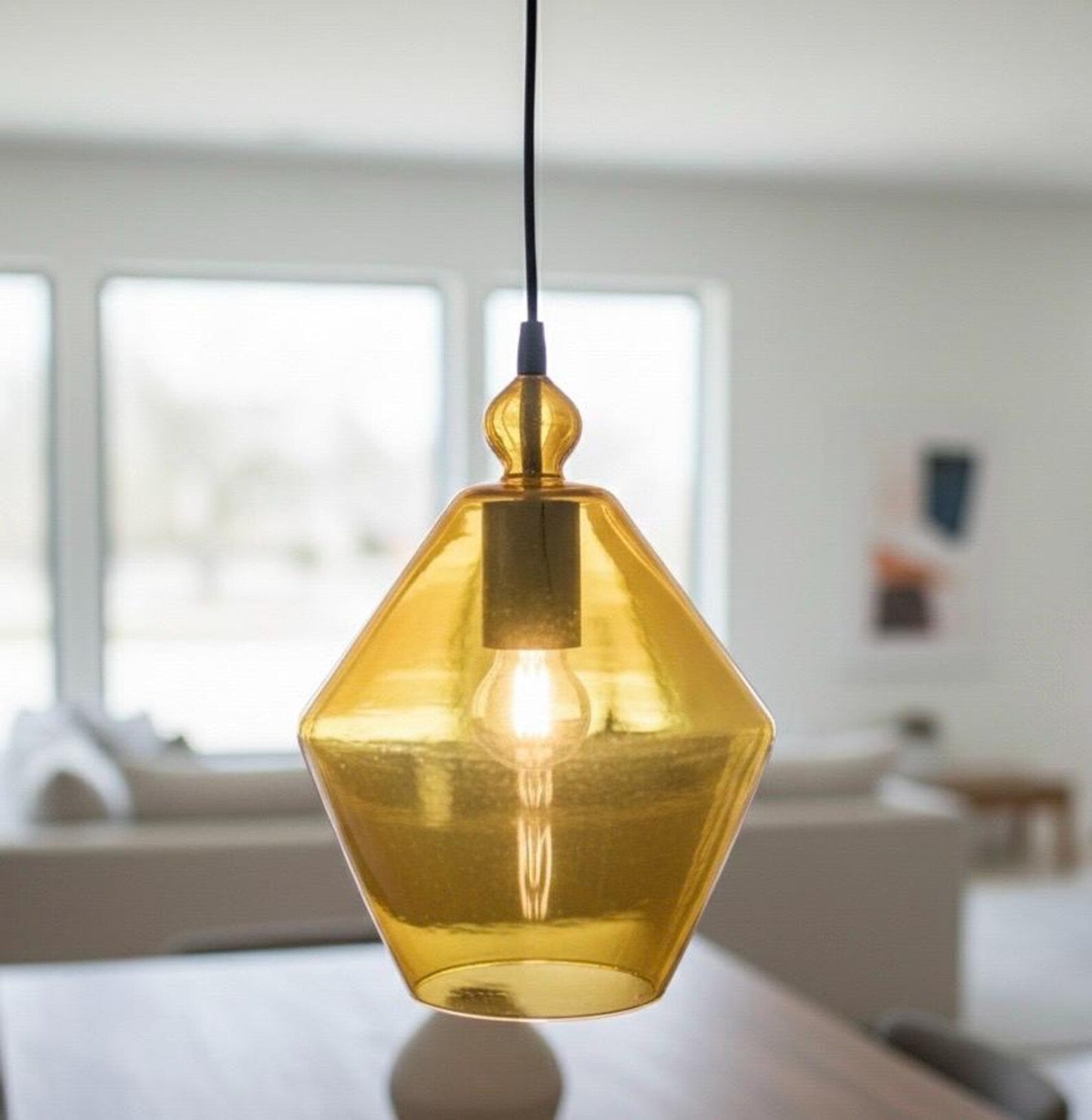 Set of 5 Handmade Fruity Shaped Handmade Multicolored Hanging Lamp for Dining Room Lights - Les Trois Pyramides