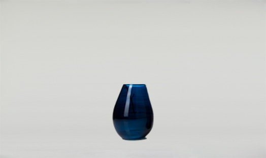 Set of 5 Different Blue Hued Beautiful Vases Blown Glass Different Taste of Art Gift for Her - Les Trois Pyramides