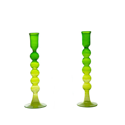 Set of Two Romantic Candle Holders - Les Trois Pyramides