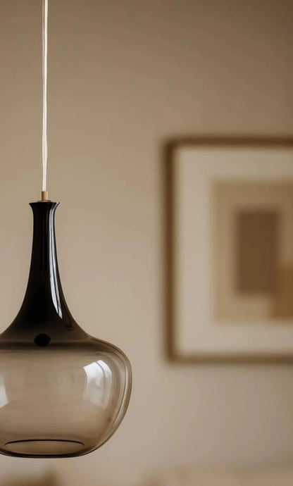 Smoky Glass Pendant Light – Hand-Blown Modern Glass Lighting