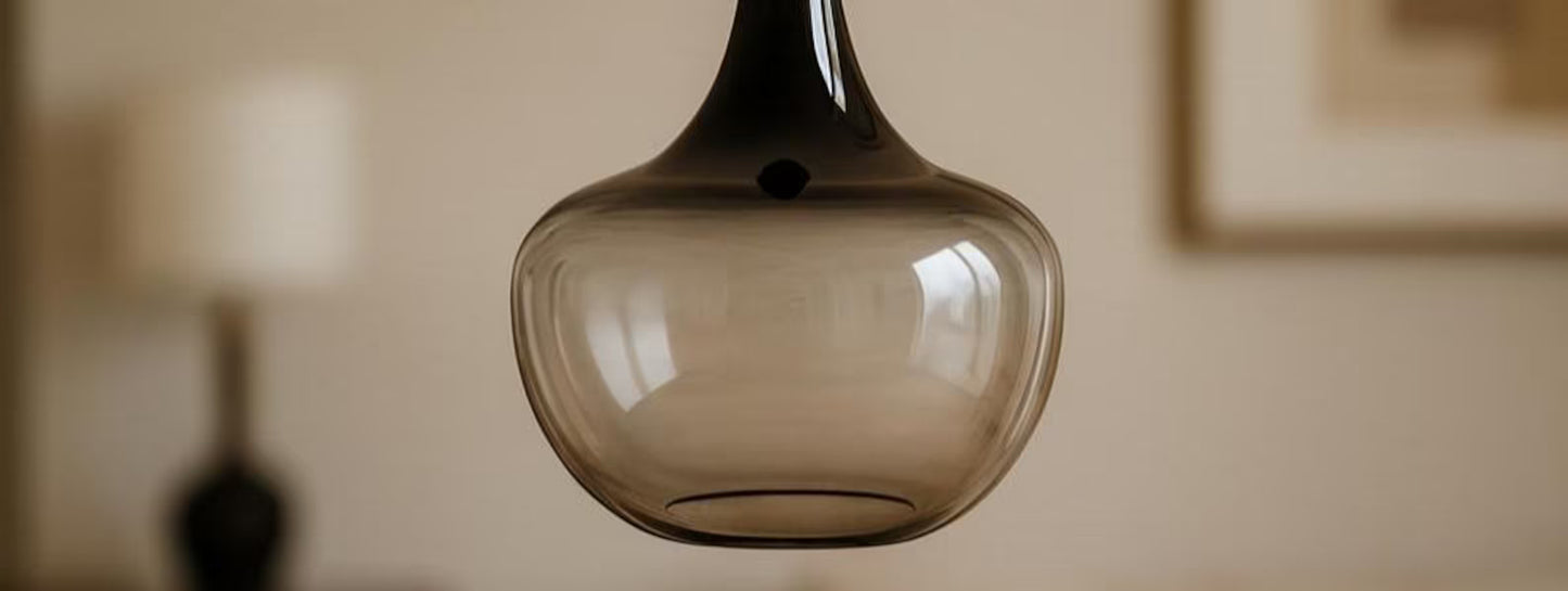 Smoky Glass Pendant Light – Hand-Blown Modern Glass Lighting