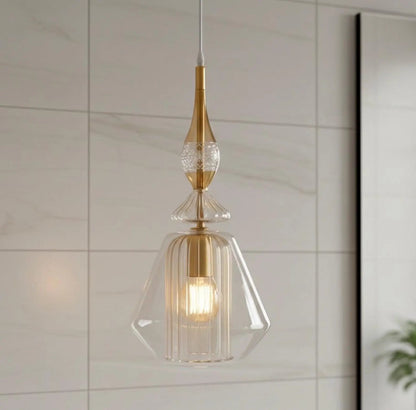 Blown Glass Pendant Light  - Les Trois Pyramides