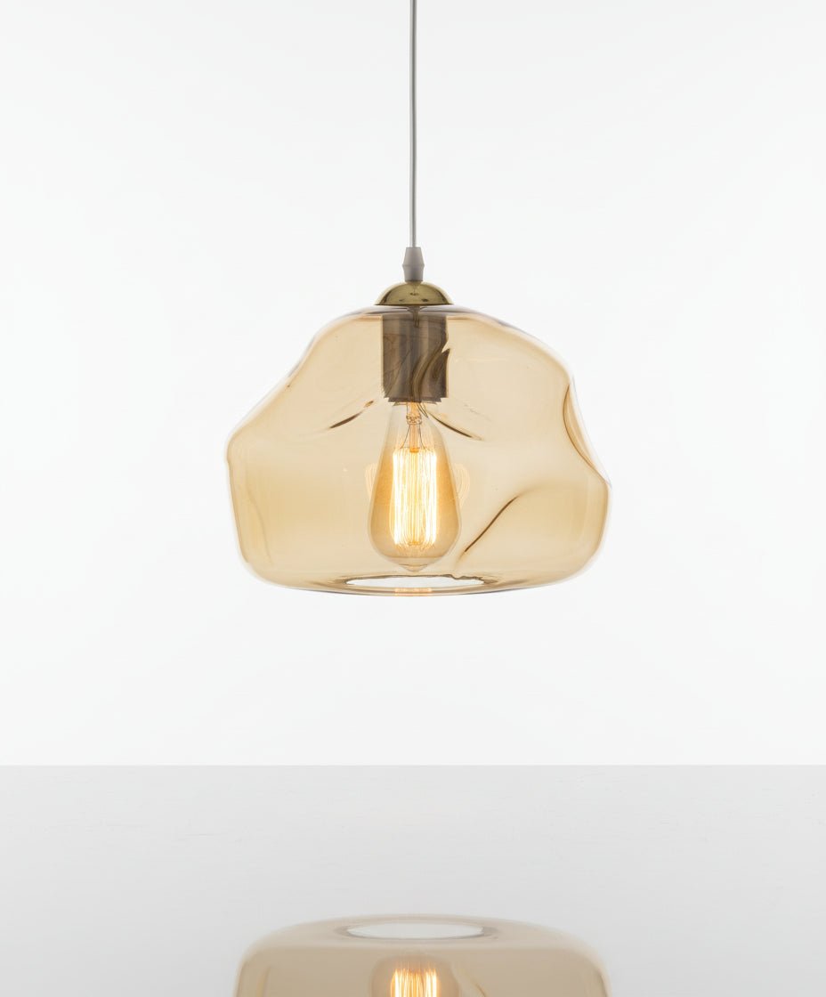 Stone hand-blown Glass Light pendant