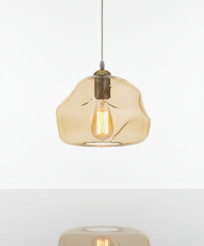 Stone hand-blown Glass Light pendant