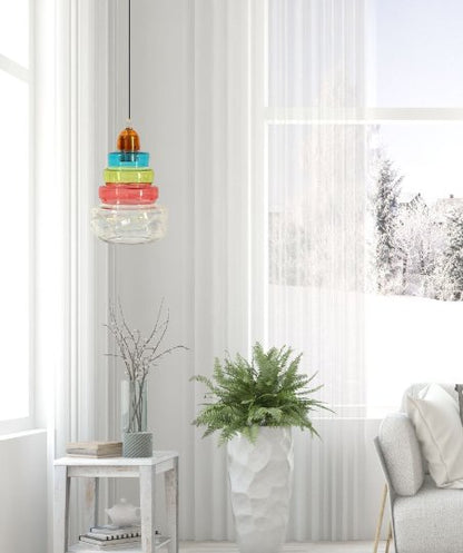 The Cake Blown Glass Light pendant