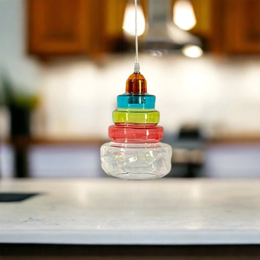 The Cake Blown Glass Light pendant