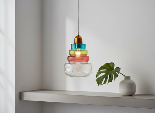The Cake Blown Glass Light pendant