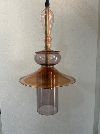 Tropical style blown glass Light for Kitchen Island | Les Trois Pyramides