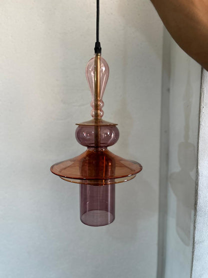 Tropical style blown glass Light for Kitchen Island | Les Trois Pyramides
