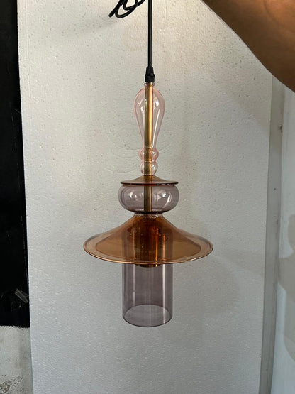 Tropical style blown glass Light for Kitchen Island | Les Trois Pyramides