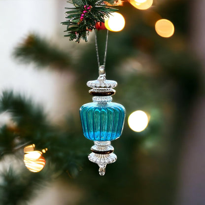 Turquoise Bell Ornament - Les Trois Pyramides