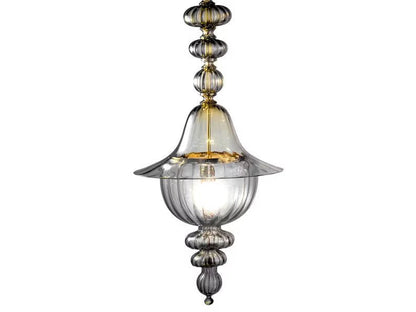 Vintage Style Blown Glass Pendant Light - Les Trois Pyramides 