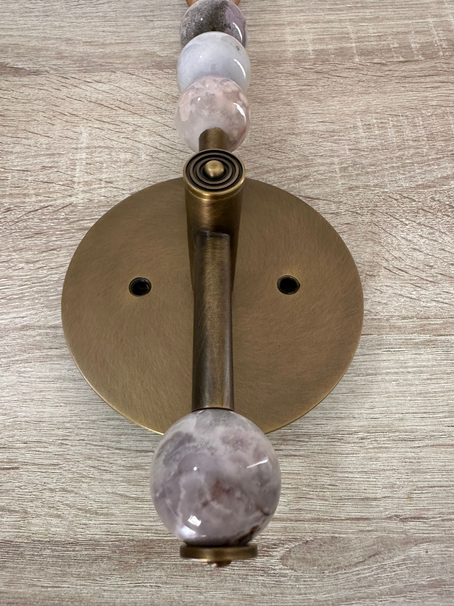 Modern wall sconce with unique Marble Gemstones | Les Trois Pyramides