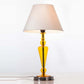 Handmade Flowy Triangle shaped table lamp with an accompanying chapeau Bedside lamp Modern Table lamp