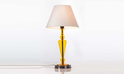 Handmade Flowy Triangle Shaped Table Lamp with an Accompanying Chapeau Bedside Lamp Modern Table Lamp - Les Trois Pyramides