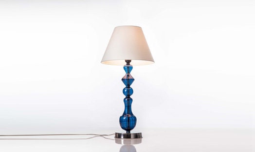 Blue-hued Modern Table lamps - Les Trois Pyramides