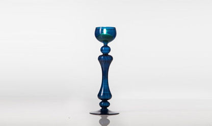 Handmade Glass Candle Holder - Les Trois Pyramides