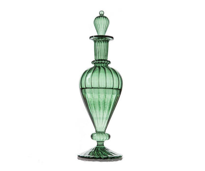 Green Glass Perfume Decant Bottles, Empty Fragrance Bottle with Stopper, Unique Gifts for Women Christmas Gifts for Mom from Daughter, 3rd - Les Trois Pyramides