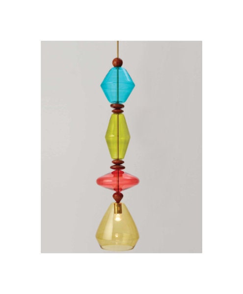 Handmade Multicolored Modern Chandelier Pendant Light Ceiling Light Unique Lighting - Les Trois Pyramides