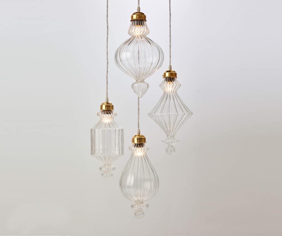 Set of 4 modern chandelier light for office and home