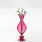 Reddish Art Deco Vase , Hand blown Glassware , Blown glass vases , vintage glass vase , colored glass vases , vase for flowers