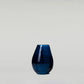 Set of 5 Different  Blue Hued Beautiful  Vases Blown Glass Different taste of art Gift for her