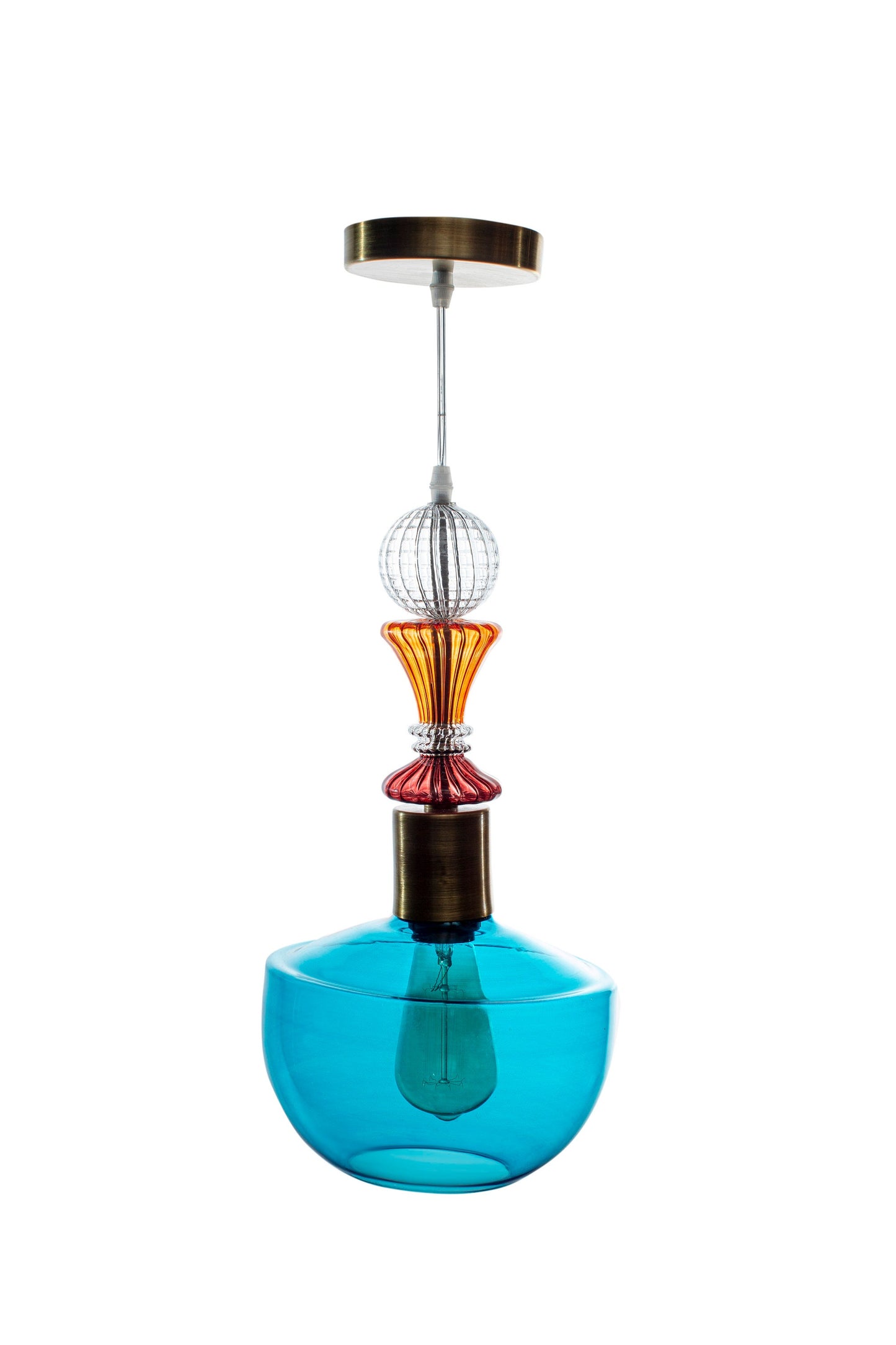 Multicolored Handmade Modern Ceiling Light for Home & Office Decoration - Les Trois Pyramides 