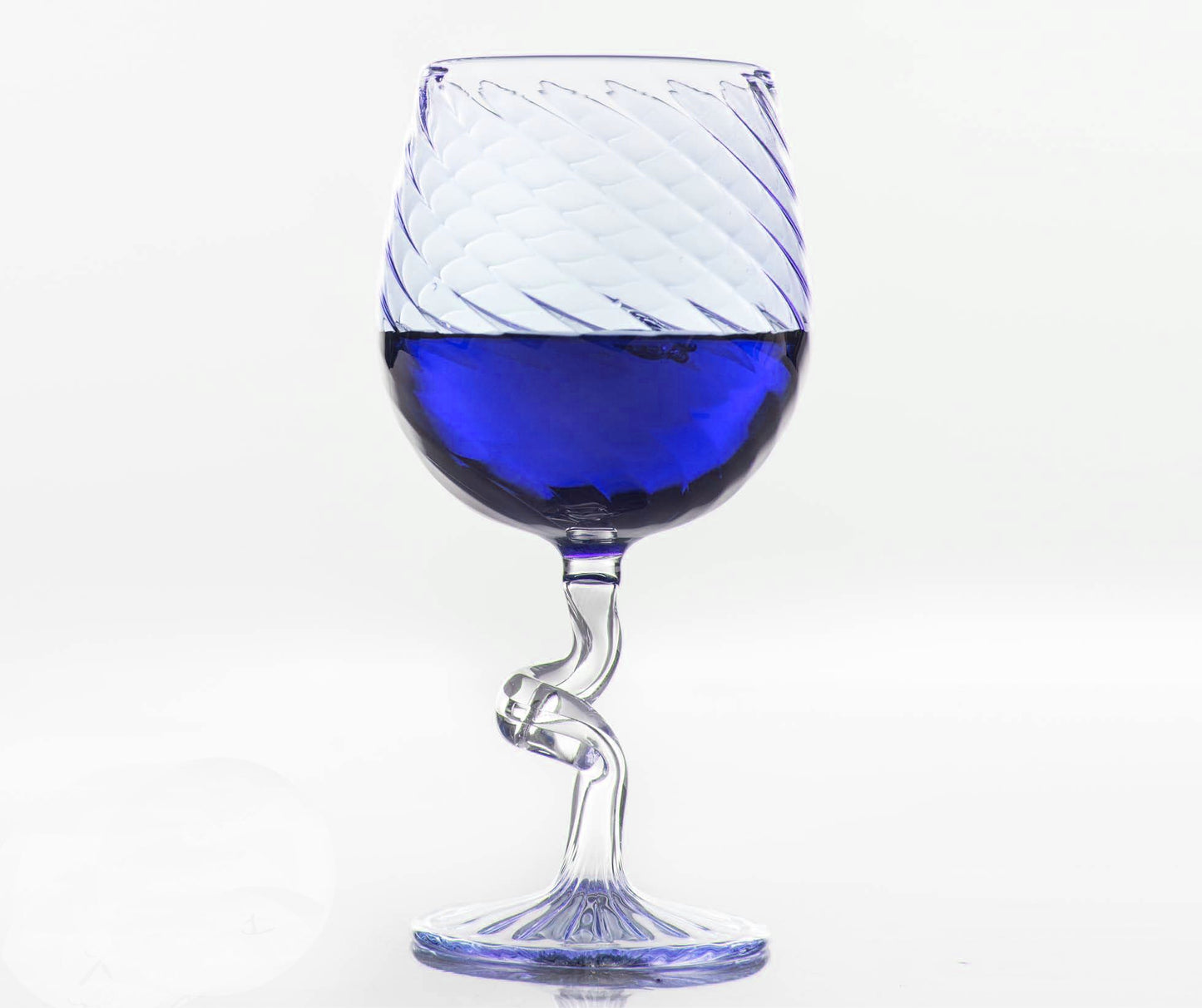 Hand Blown wine glass with stem | Handblown coupe glass | hand painted wine glasses | vintage wine glasses | bar glassware | wine gifts