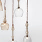 SET of 12 Handmade Blown Glass light pendants