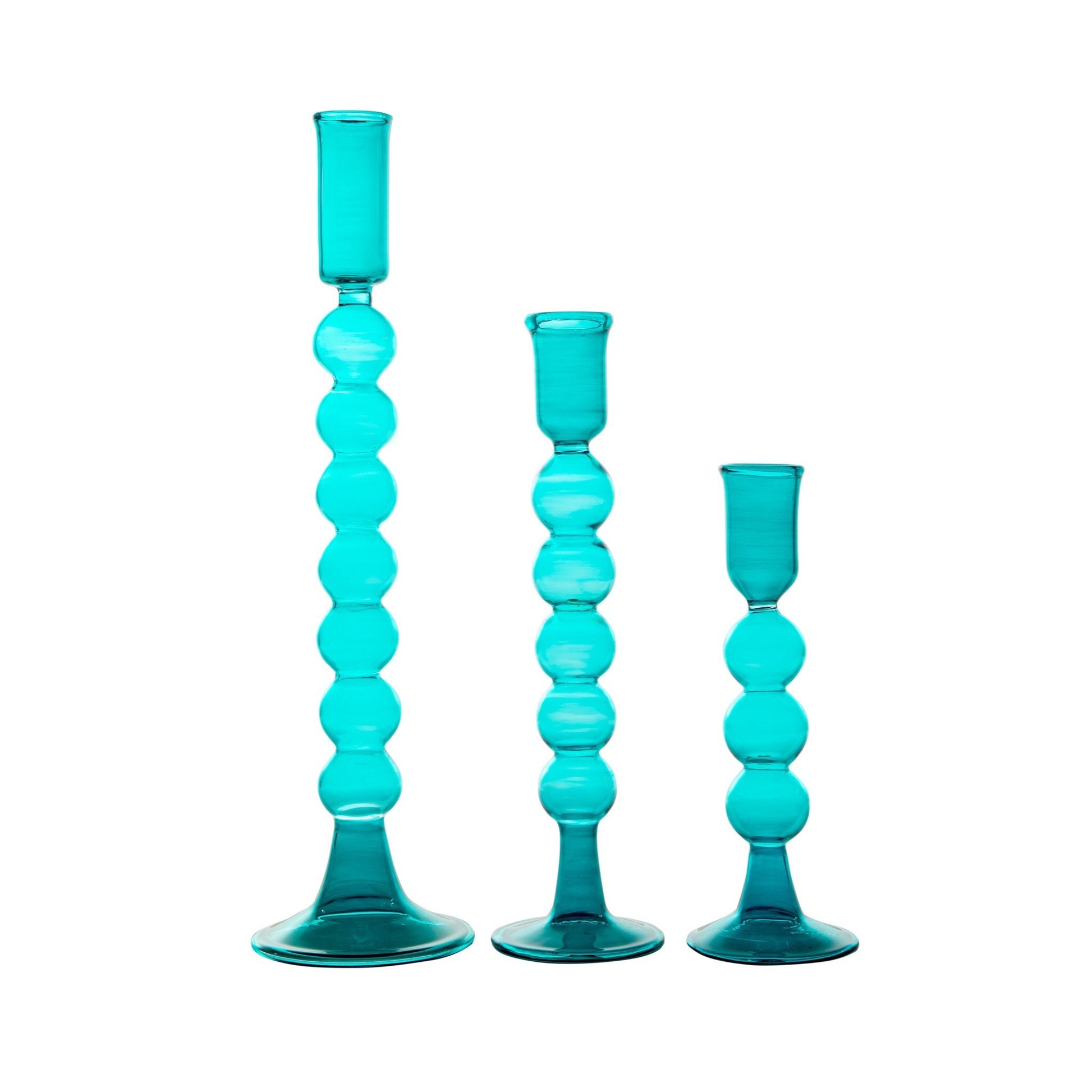 Bubble Handmade Glass Candle Holder - Les Trois Pyramides