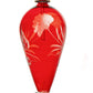 Perfume bottle Engraved Red - Hand painted hand blown Glass - Decorative essential oil bottle - Gift for women - Handmade Egyptian Glass