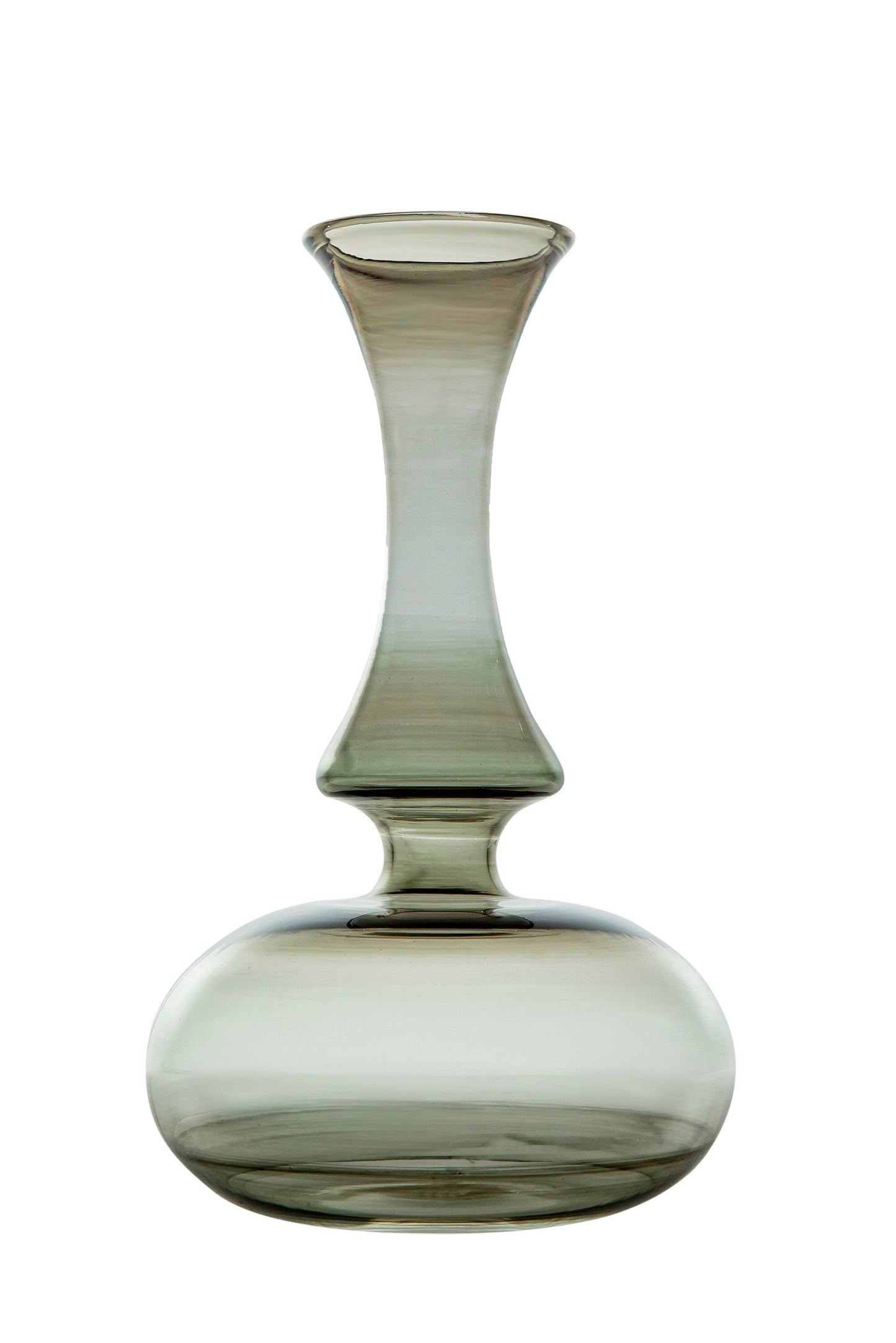 Shaded Grey Art Deco Vase , Hand blown Glassware , Blown glass vases , vintage glass vase , colored glass vases , vase for flowers