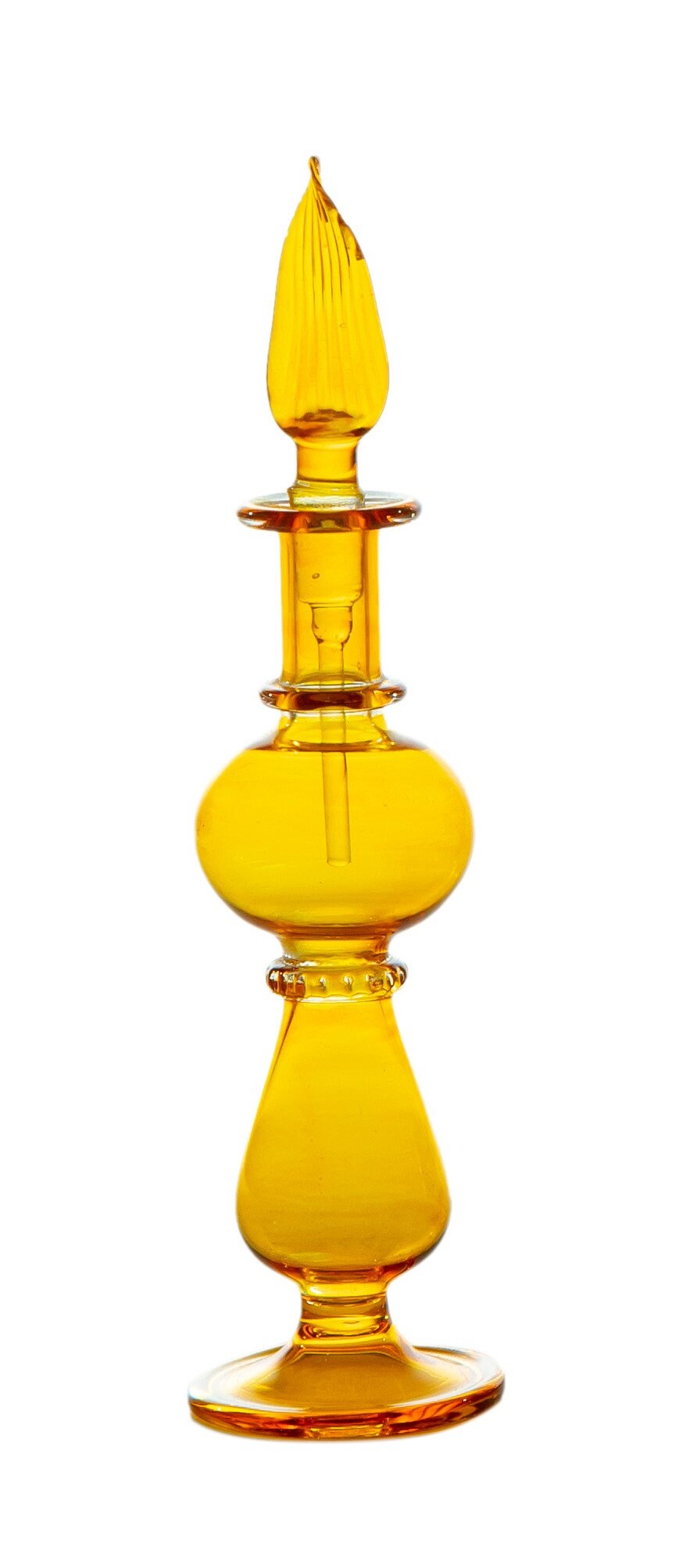 perfume bottle - Hand painted - colored glassware - antique glassware - empty perfume bottle - hand blown glass - custom perfume bottle Gift
