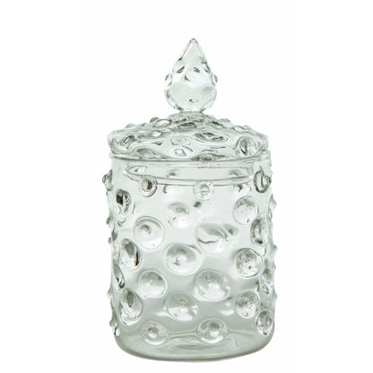 Blown Glass Honey Bottle With Cover - Les Trois Pyramides