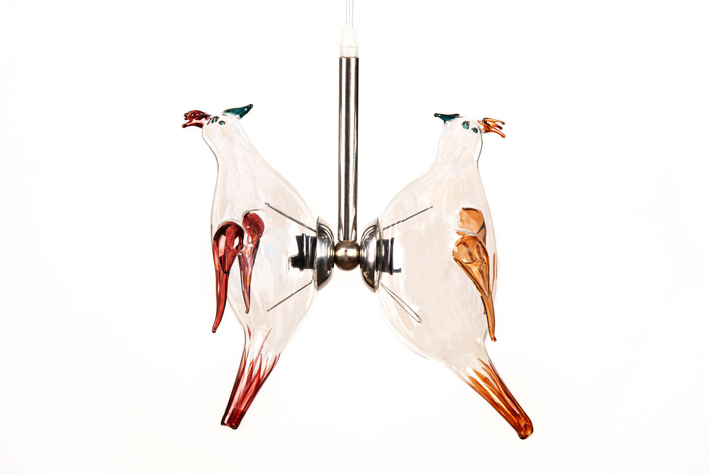 Handmade Birds Twin Hanging Lamp for Dining Room Lights - Les Trois Pyramides