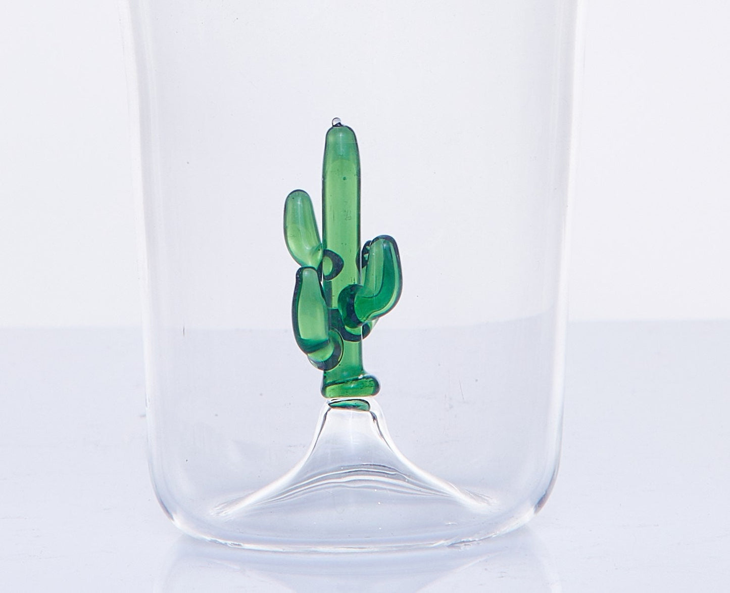 Cactus Plant Blown Glass Cup - Les Trois Pyramides