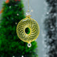 Red Christmas ornaments with Ribbed Glass