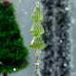 Christmas Green Tree topper Glass ornament , stained glass Christmas ornament, Christmas engagement housewarming gift , Egyptian ornament